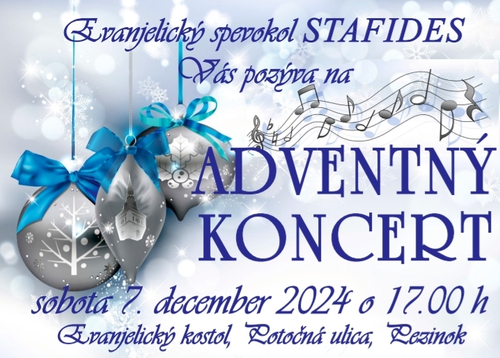 Adventný koncert Stafides 7.12.2024 17:00