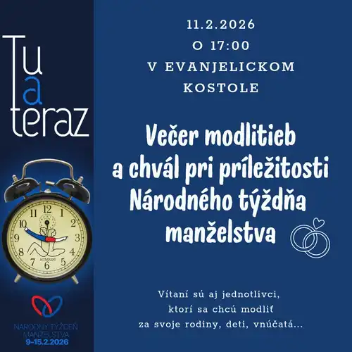 Večer modlitieb a chvál - Národný týždeň manželstva