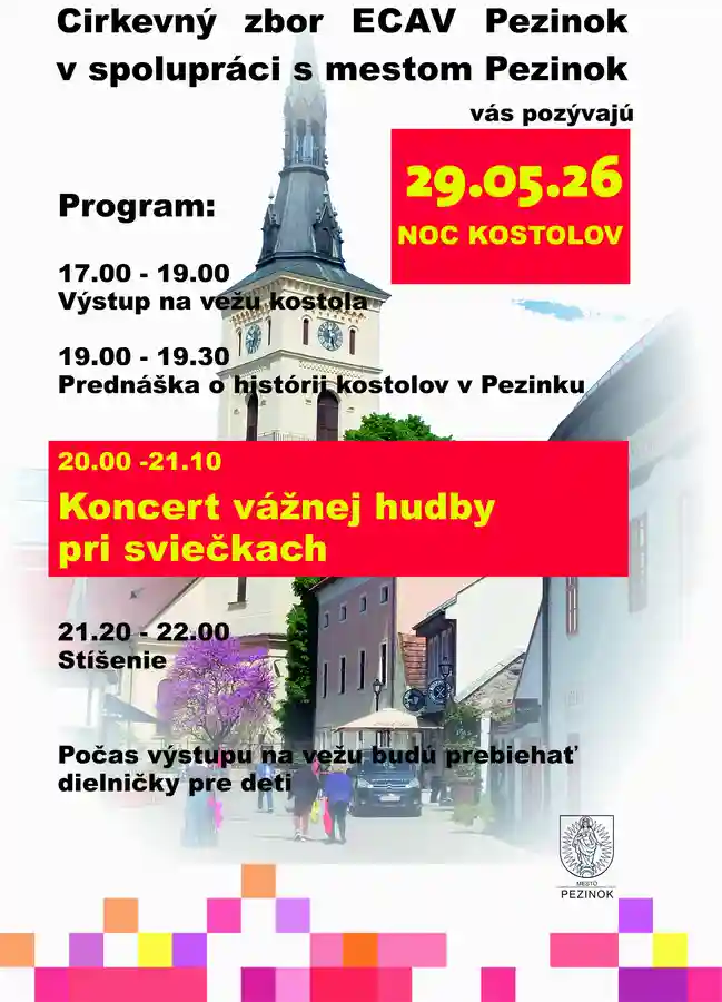 Noc kostolov 29.5.2026