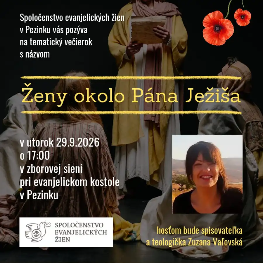 Ženy okolo Pána Ježiša 29.9.2026 17:00 v zborovej sieni
